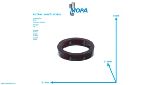 ROTARY SHAFT LIP SEAL - 4229970040 suitable for MTU engines ROTARY SHAFT LIP SEAL - 4229970040 suitable for MTU engines