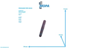 PRESSURE PIPE NECK - 51101016036 suitable for MAN D engines