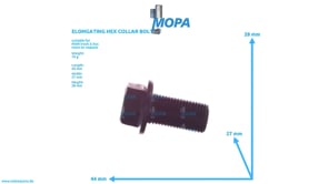 ELONGATING HEX COLLAR BOLT - 51900200136 suitable for MAN D-engines ELONGATING HEX COLLAR BOLT - 51900200136 suitable for MAN D-engines