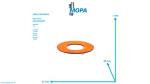 SEALING RING - 51987010075 suitable for MAN D engines