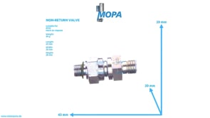 NON-RETURN VALVE - 735080006300 suitable for MTU engines