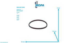 SEALING RING - 81966010157 suitable for MAN D engines