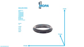 SEALING RING - 0000170660 suitable for MTU engines SEALING RING - 0000170660 suitable for MTU engines