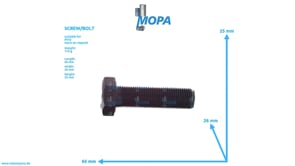 HEXAGON BOLT - 000961016027 suitable for MTU engines HEXAGON BOLT - 000961016027 suitable for MTU engines