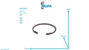 SNAP RING - 0019947241 suitable for MTU engines