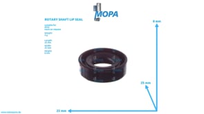 ROTARY SHAFT LIP SEAL - 003760012200 suitable for MTU engines