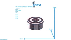 CYLINDRICAL ROLLER BEARING - 01117154 suitable for Deutz engines