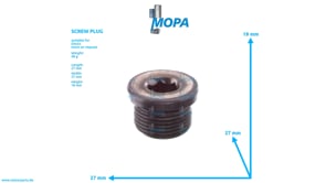 SCREW PLUG - 01124759 suitable for Deutz engines