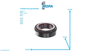 TAPERED ROLLER BEARING - 01136214 suitable for Deutz engines