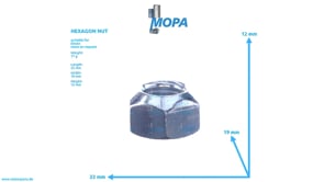 HEXAGON NUT - 01137394 suitable for Deutz engines