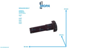 HEXAGON BOLT - 01143189 suitable for MWM & Deutz engines HEXAGON BOLT - 01143189 suitable for MWM & Deutz engines