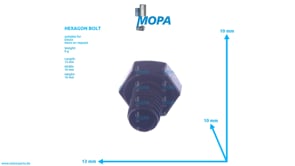 HEXAGON BOLT - 01148218 suitable for Deutz engines