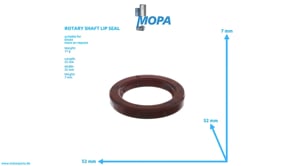 ROTARY SHAFT LIP SEAL - 01151124 suitable for Deutz engines