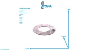 PLAIN WASHER - 01166299 suitable for Deutz engines