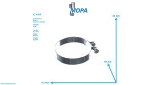 CLAMP - 01166436 suitable for Deutz engines