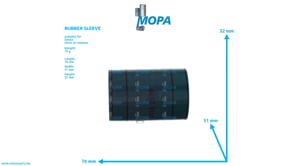 RUBBER SLEEVE - 01182639 suitable for Deutz engines