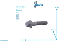 HEXAGON BOLT - 01183645 suitable for Deutz engines