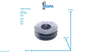 V-BELT PULLEY - 04004107 suitable for MWM & Deutz engines
