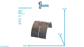 HAUPTLAGERPAAR - 04231079 passend für Deutz Motoren