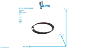 KOLBENRINGSATZ - 04280566 passend für Deutz Motoren