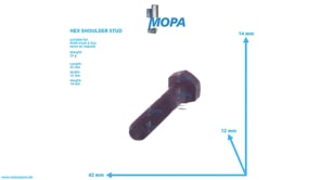 HEX SHOULDER STUD - 06010137112 suitable for MAN D engines