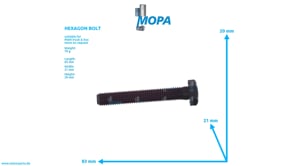 HEXAGON BOLT - 06012837326 suitable for MAN D engines