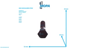 HEX SHOULDER STUD - 06010149214 suitable for MAN D engines