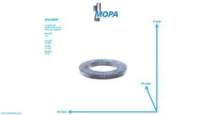 WASHER - 06150330813 suitable for MAN D engines