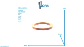 SEALING RING - 06561800707 suitable for MAN D engines