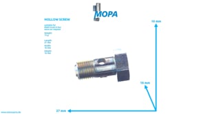 HOLLOW SCREW - 06783404104 suitable for MAN D engines