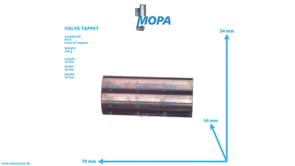 VALVE TAPPET - 3460540201 suitable for MTU engines