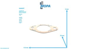 GASKET - 51966010485 suitable for MAN D engines
