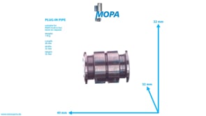 PLUG-IN PIPE - 51981820021 suitable for MAN D engines