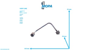 VENT LINE - 5532002458 suitable for MTU engines