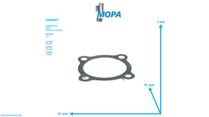 GASKET - 5611872780 suitable for MTU engines