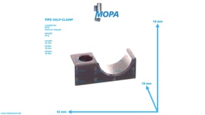 PIPE HALF-CLAMP - 700325022100 suitable for MTU engines