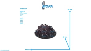 SCHAUFELRAD - 8690960154 passend für MTU Motoren