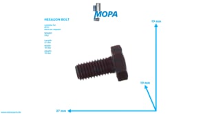 HEXAGON BOLT - 8699900018 suitable for MTU engines