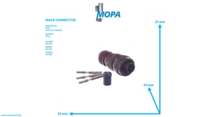 MALE CONNECTOR - 0005316685 suitable for MTU engines