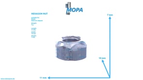 HEXAGON NUT - 01133500 suitable for Deutz engines