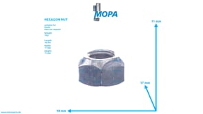 HEXAGON NUT - 01136453 suitable for Deutz engines