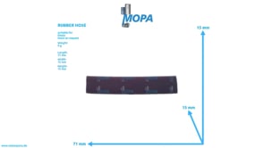 RUBBER HOSE - 01174783 suitable for Deutz engines