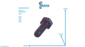 HEXAGON BOLT - 06012857114 suitable for MAN D-engines