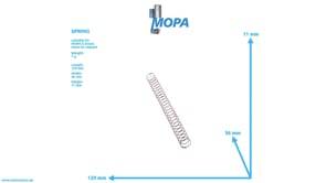 SPRING - 12155190 suitable for MWM & Deutz engines