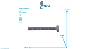 HEXAGON BOLT - 304017008022 suitable for MTU engines