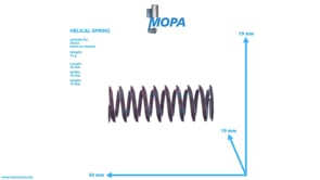 HELICAL SPRING - 01290601 suitable for Deutz engines