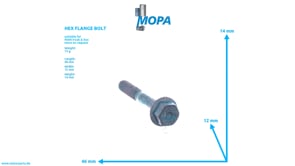 HEX FLANGE BOLT - 06032168208 suitable for MAN D engines