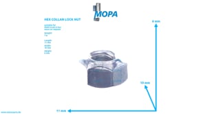 HEX COLLAR LOCK NUT - 06112400303 suitable for MAN D engines