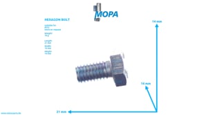 HEXAGON BOLT - 204017008022 suitable for MTU engines HEXAGON BOLT - 204017008022 suitable for MTU engines
