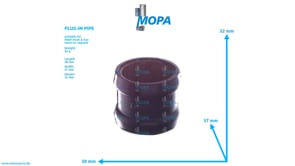 PLUG-IN PIPE - 51981820092 suitable for MAN D-engines